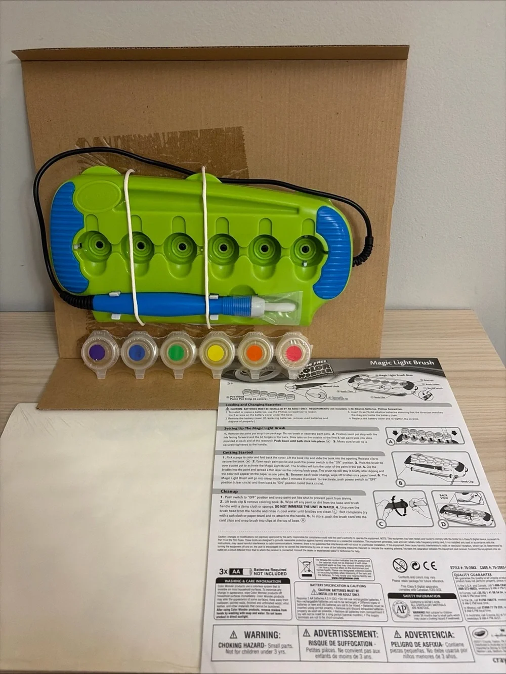 Crayola New!Mess Free Color Wonder Magic Light Brush - Green